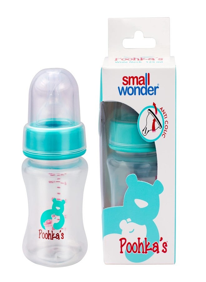 Small Wonder Baby Feeding Bottle Wide Neck Poohka's 150 ml Pack of 1, with Anti Colic Nipple, New Born/Infants/Toddler Upto 3 Years, BPA Free, Green Colour - Image 3