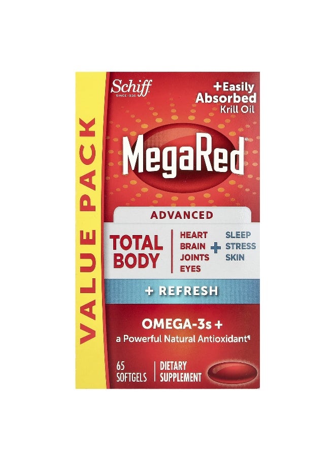 Schiff Schiff, MegaRed®, Advanced Total Body + Refresh,  65 Softgels  - Image 1