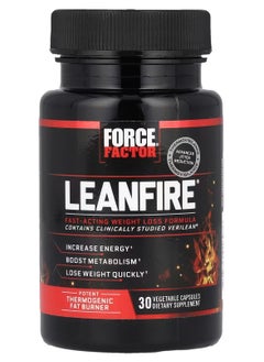 LeanFire Potent Thermogenic Fat Burner Dietary Supplement - 30 Capsules