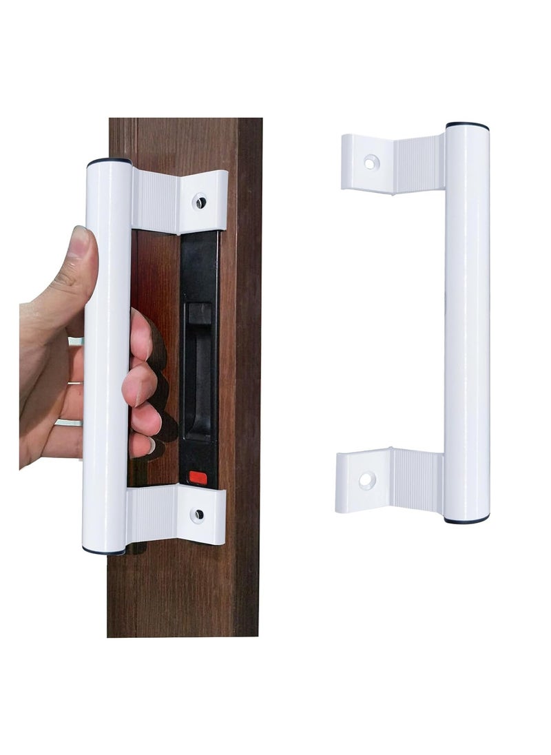 SYOSI Sliding Door Handle, 8" Aluminum Sliding Glass Door Pull, Sliding Patio Door Handles, Fits 6-5/8 in Mounting Holes, for Old or Damaged Door Pull, for Patio and Glass Doors, Replacement Door Handle  - Image 1