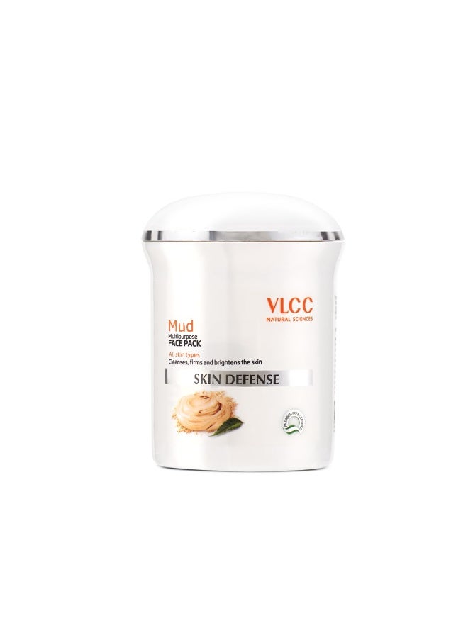 VLCC Skin Defense Mud Face Pack - 70g | Healing & Rejuvenating Mask | Helps Cleanse, Firm & Brighten Skin with Kaolin Clay, Almond & Mint Oil | Helps Soothe Irritation & Detox. - Image 1