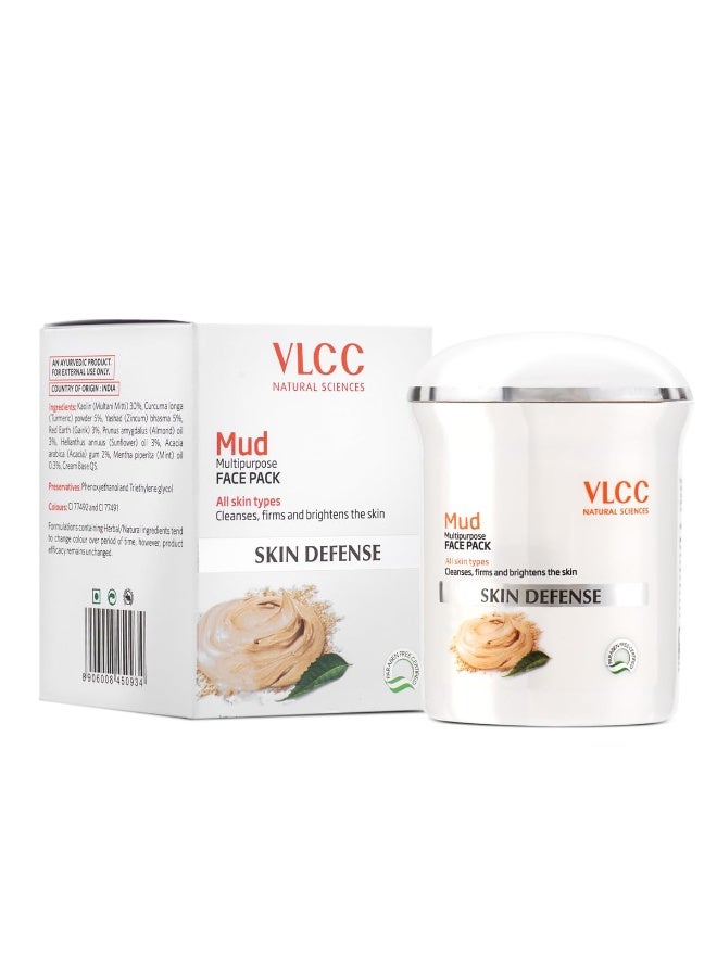 VLCC Skin Defense Mud Face Pack - 70g | Healing & Rejuvenating Mask | Helps Cleanse, Firm & Brighten Skin with Kaolin Clay, Almond & Mint Oil | Helps Soothe Irritation & Detox. - Image 4