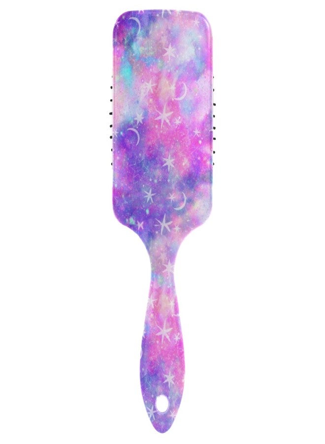 senya Galaxy Star And Moon Hair Brush for Wet & Dry Hair Grip Soft Bristles for Anti Static & Frizz Air Cushion Comb for Women Girls - Image 1