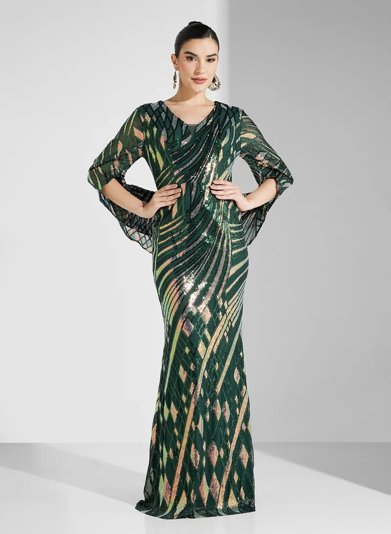 Namshi x Sequin Evening Dress
