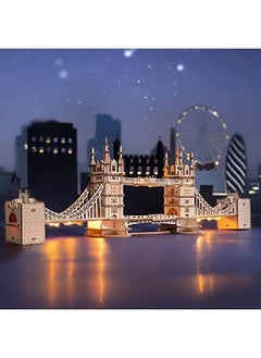 Rolife 3D Wooden Puzzles Diy London Tower Bridge Craft Model Kits For Adults To Build Birthday Gfit For Friends And Family  - Image 4