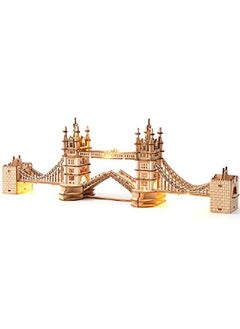 Rolife 3D Wooden Puzzles Diy London Tower Bridge Craft Model Kits For Adults To Build Birthday Gfit For Friends And Family  - Image 1