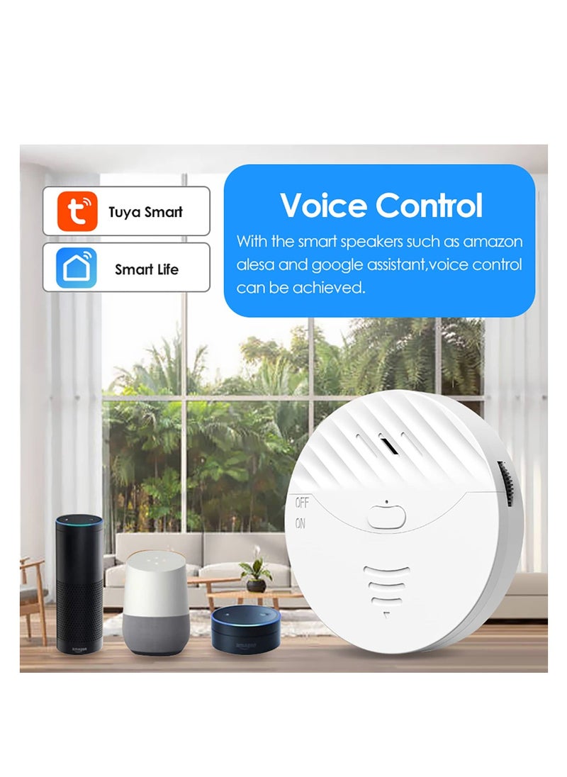 WiFi Smart Door Window Alarm, Vibration Sensors with 130dB Alarm and Free App Alerts, with Virtually Any Window, Glass Break Alarm Perfect for Home, Office, Dorm Room