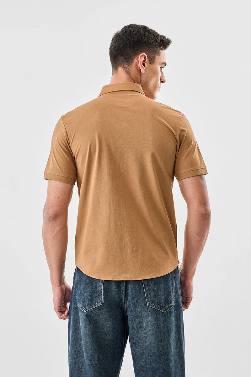 Snitch Brown Brown Regular Fit Shirt for Men | Best Price UAE