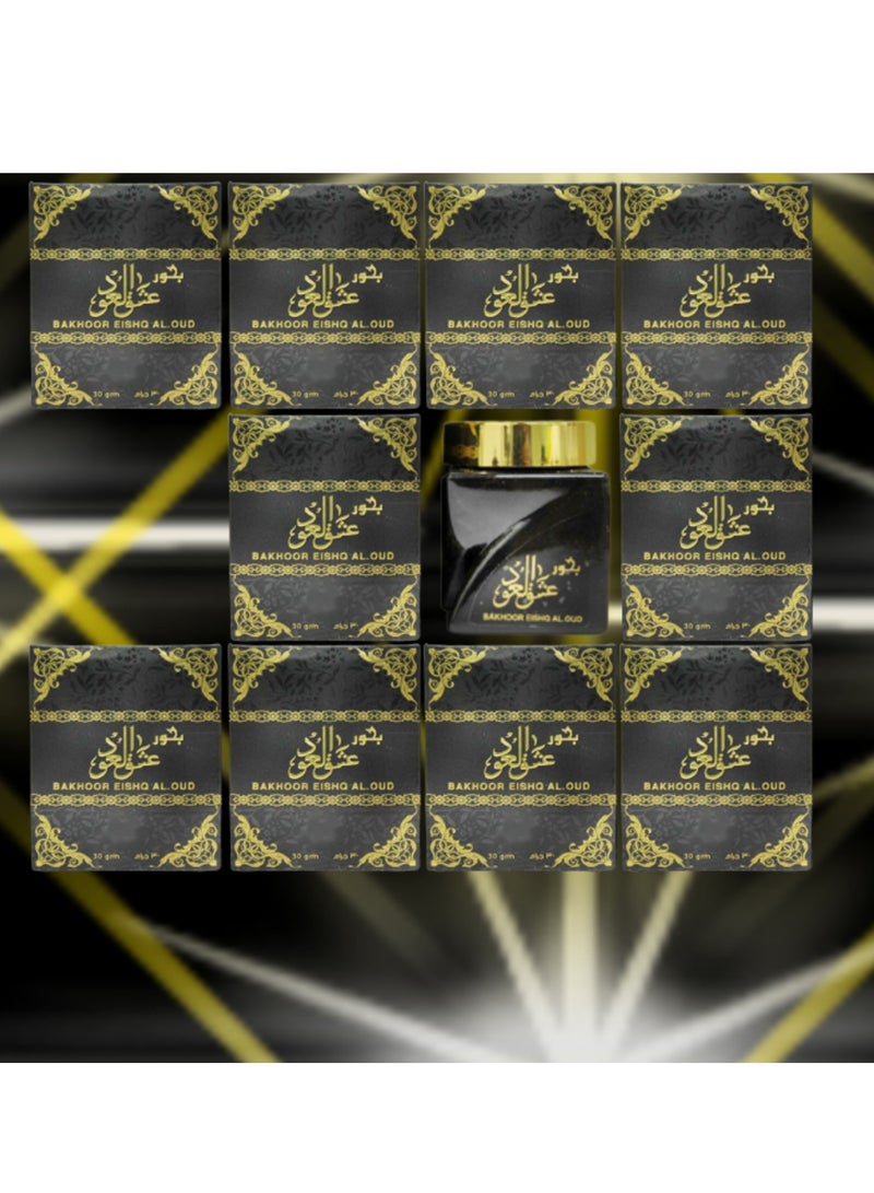 Bakhoor 10 Pieces Bakhoor Eishq Al Oud 30 Gram - Image 1