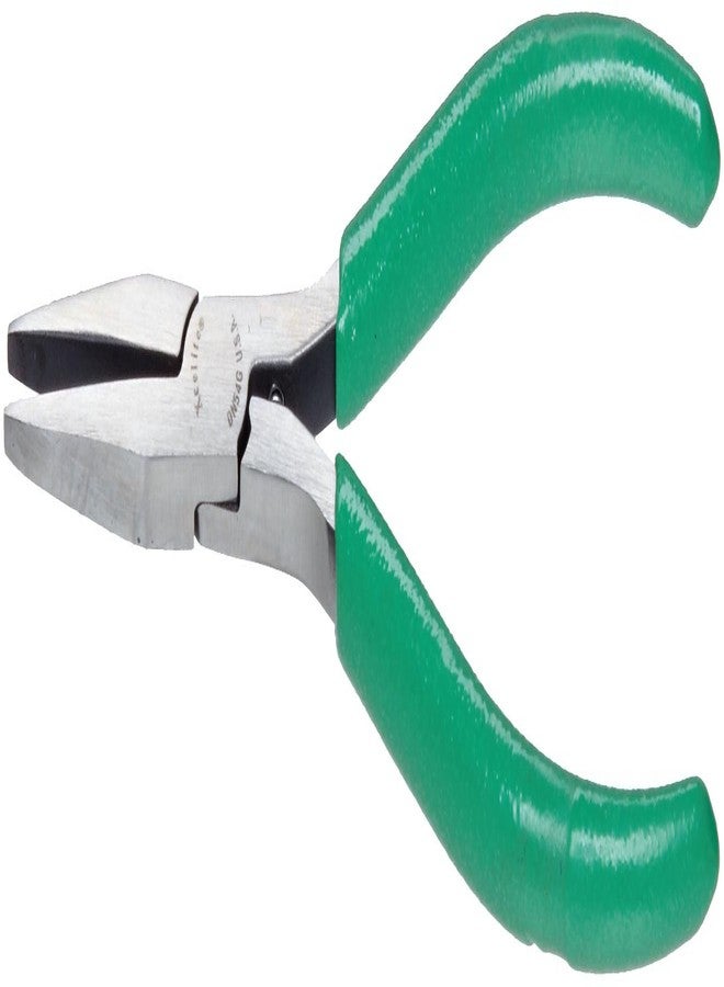 Xcelite DN54GV Flat Nose Plier with Green Cushion Grip Handle, Smooth Jaw, 5" Length, 1-3/16" Jaw Length, Carded - Image 2