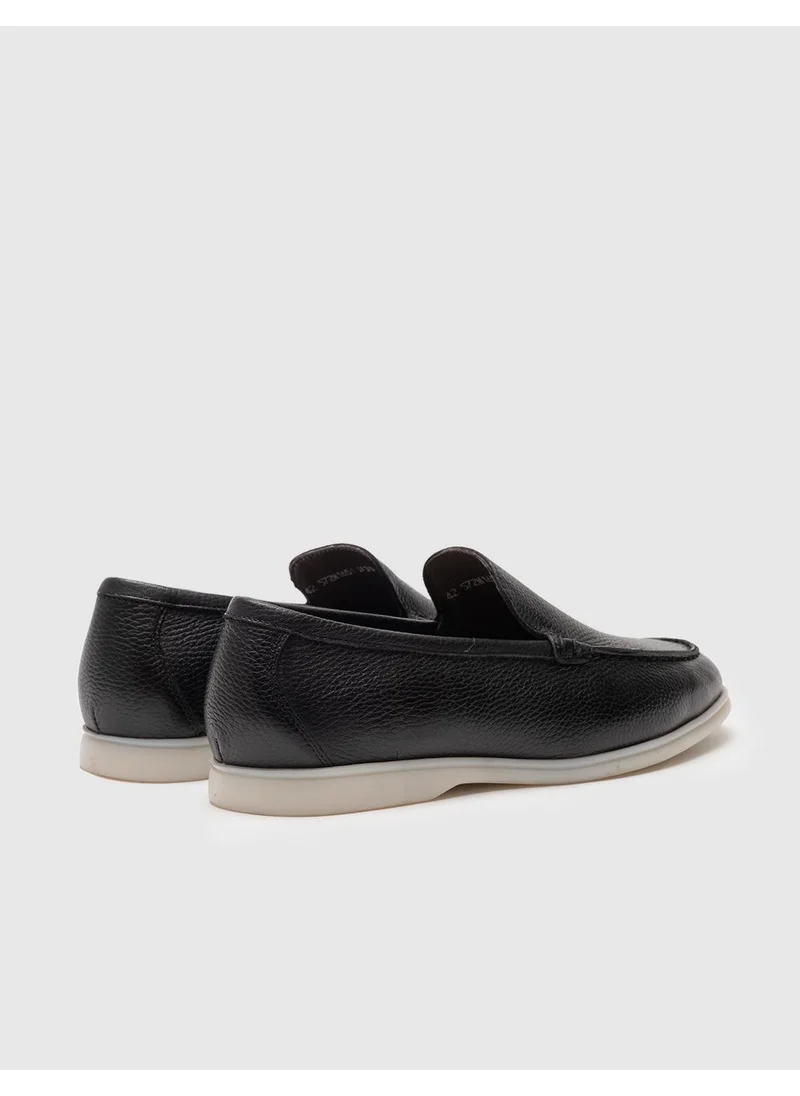 Cabani Leather Black Men's Casual Shoes