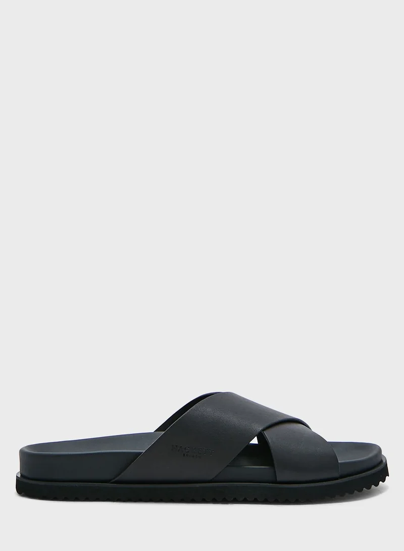 Hackett Mikonos Cross Strap Sandals