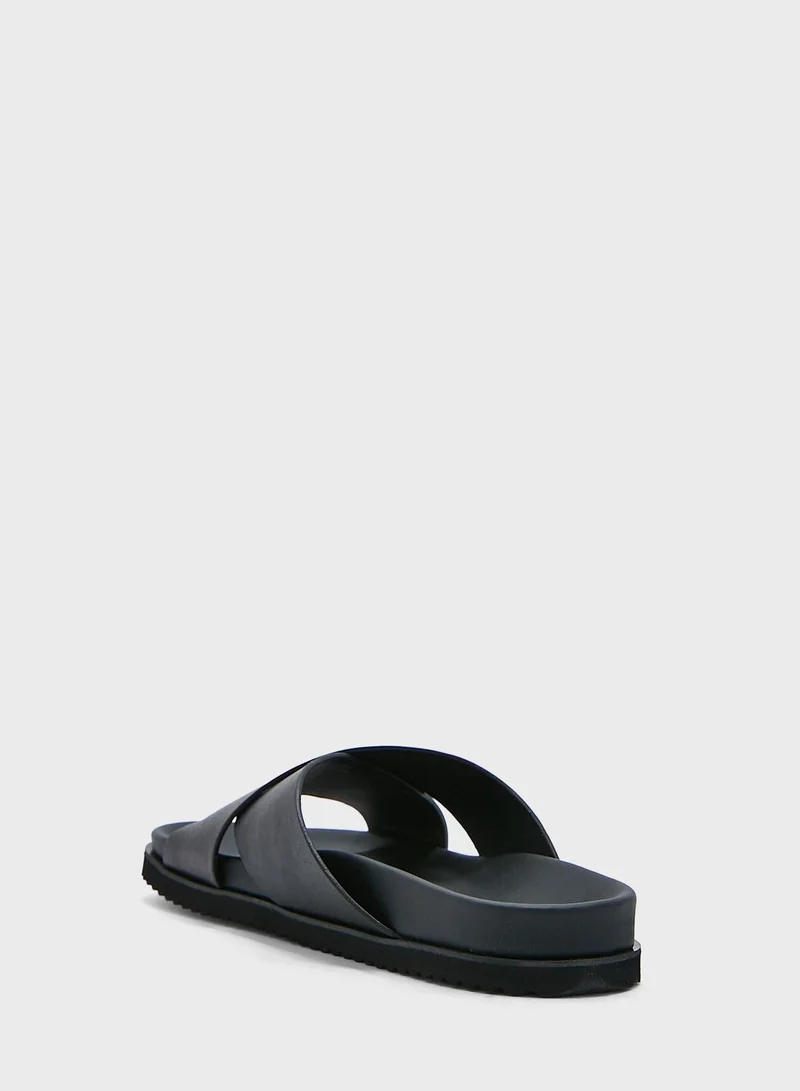 Hackett Mikonos Cross Strap Sandals