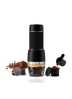 KASTWAVE Portable Espresso Machine Travel Coffee Maker, 2 in 1 Small Mini Presso Compatible with Nespresso Original Capsules, 18 Bar Pressure, Manual Aeropress Coffee Machine  - Image 1