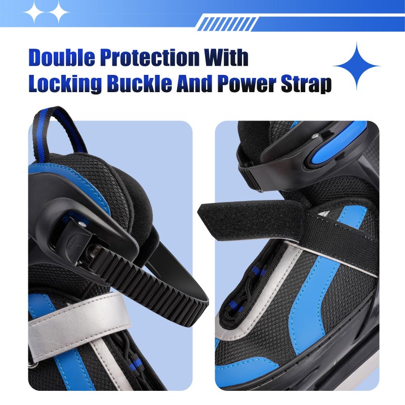 RollingBunny Adjustable Ice Skates for Kids: Ice Hockey Skates for Boy, Girl, Beginner, Youth, Junior, Suitable Outdoor and Skating - Image 4