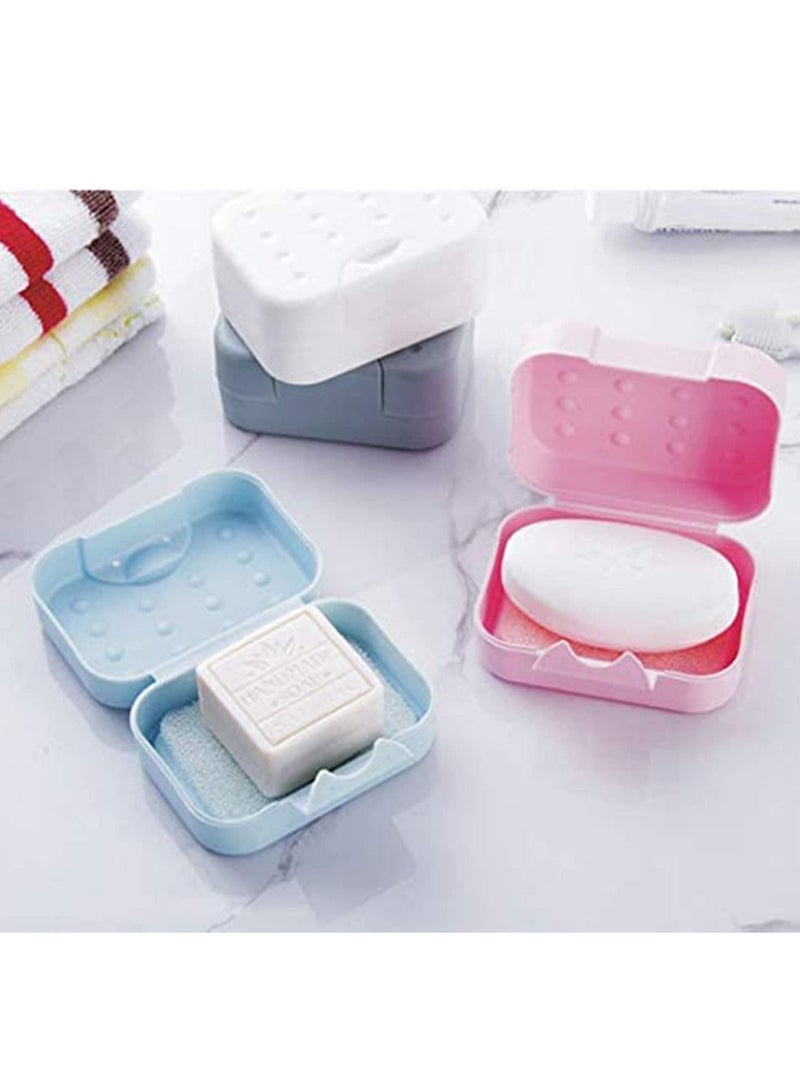 SYOSI Soap Dishes with Lid 4 Pack, Portable Container Box Travel Holder, Easy Cleaning Case for Bathroom, Shower, and kitchen Perfect for Gift, Outdoor, Camping, Hiking - Image 2