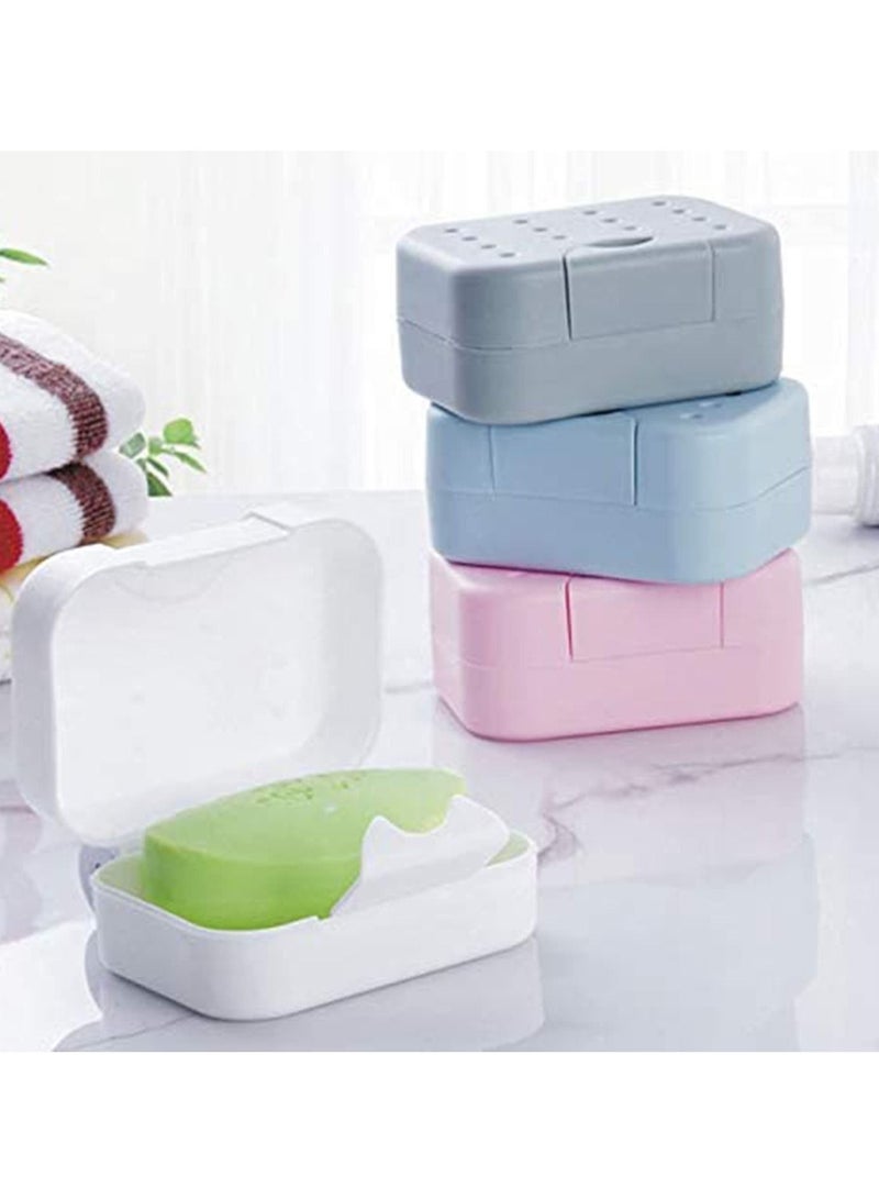 SYOSI Soap Dishes with Lid 4 Pack, Portable Container Box Travel Holder, Easy Cleaning Case for Bathroom, Shower, and kitchen Perfect for Gift, Outdoor, Camping, Hiking - Image 3