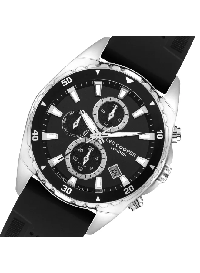 Lee Cooper Men's Silicone Multi Function Watch LC07527.351 - 44 mm