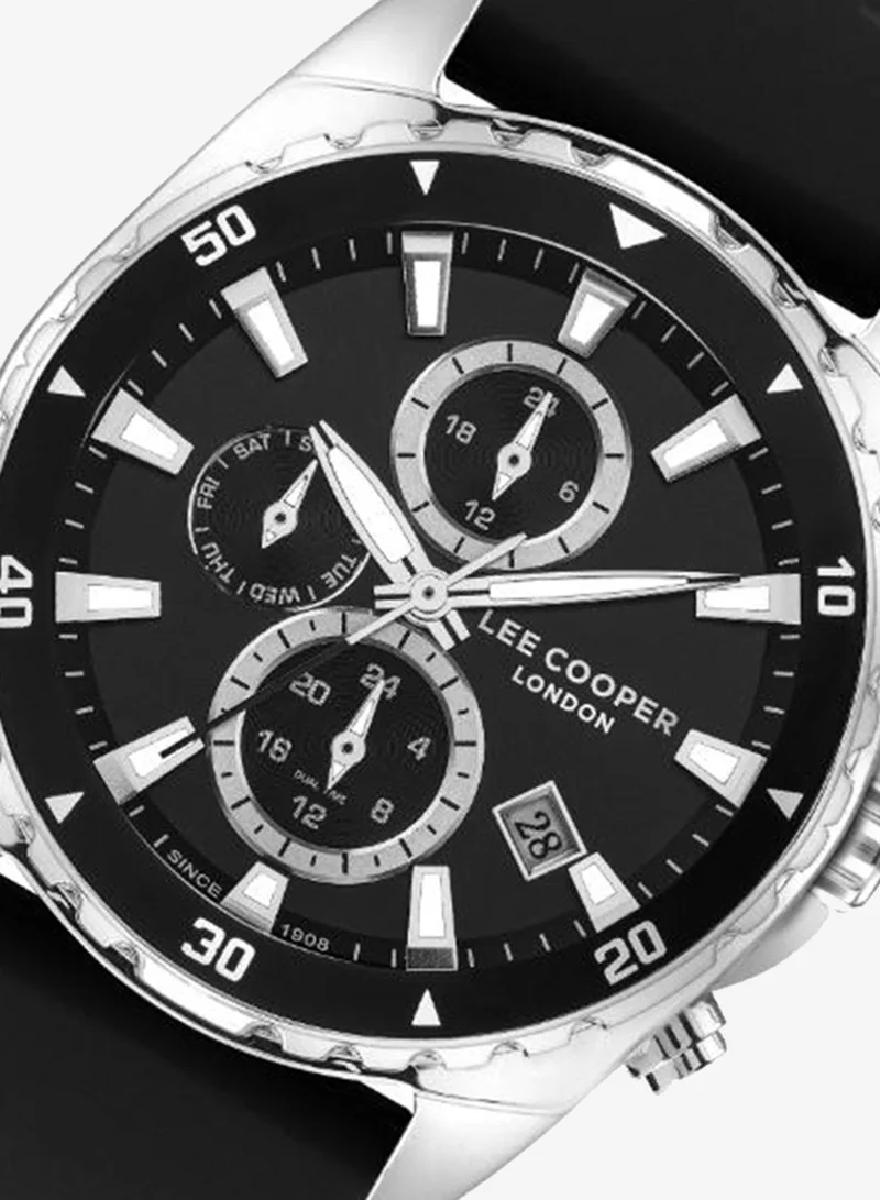Lee Cooper Men's Silicone Multi Function Watch LC07527.351 - 44 mm