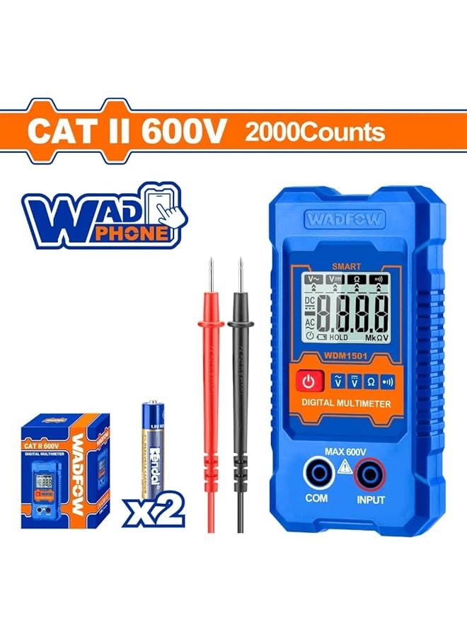 WADFOW Wdm1501 600V Digital Multimeter - Image 2