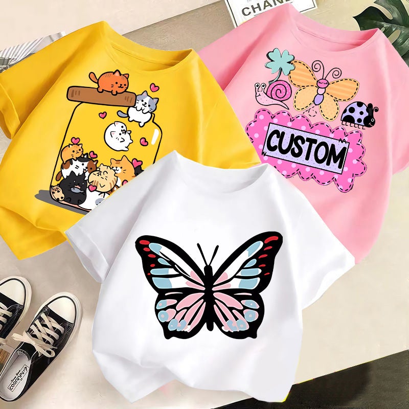 Children'S Clothing 2026 Style Boys And Girls T-Shirts, Casual Summer Wear For Young Children, Stylish Tops, Children'S Short Sleeves - Image 2