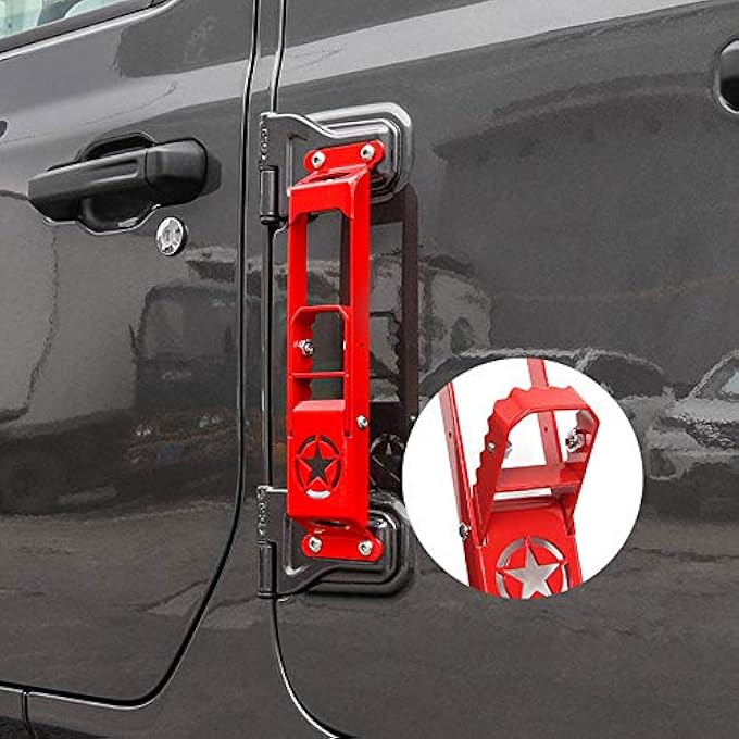 Non-Slip Door Hinge Pedal Folding Stepping Ladder Doorstep Fits for Wrangler JL 07-18,car styling - Image 3