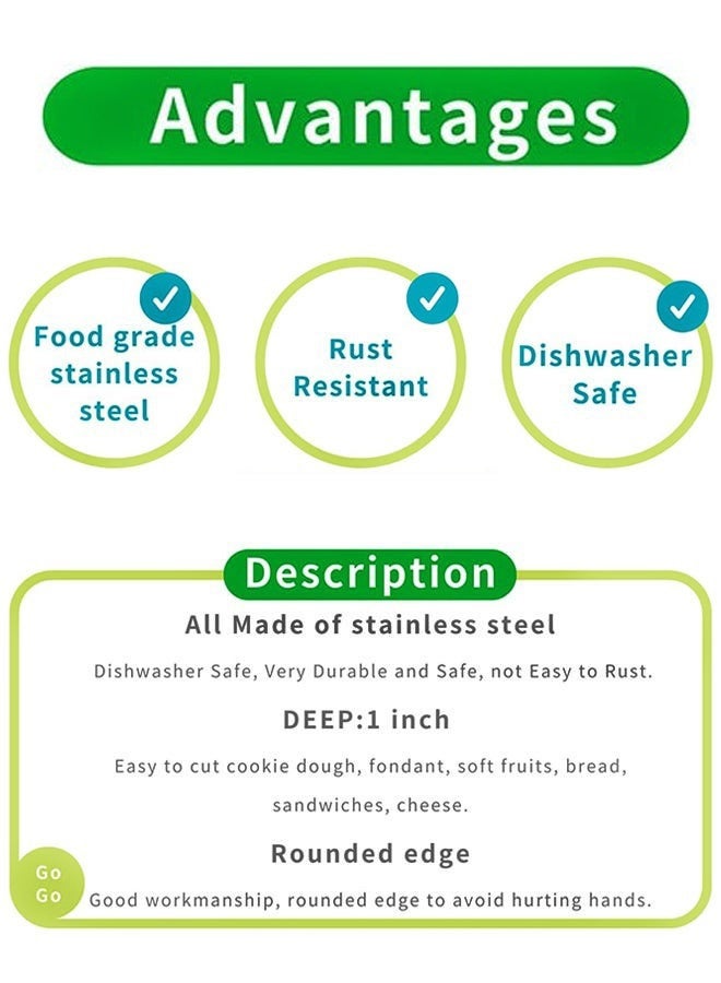 7 Pieces Flower and Leaf Cookie Cutter Set Daisy Lily Rose Tulip Oak Leaf and Butterfly Fondant Biscuit Cutter for Ramadan Eid al-Fitr Baking Festive Gatherings Baking Lovers Family - Image 4