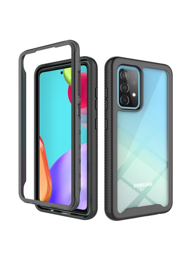 اس-توب جراب لهاتف Samsung Galaxy A52 5G / 4G Starry Sky بلون سادة مقاوم للصدمات من البولي كربونات + جراب واقٍ من مادة TPU - Image 1