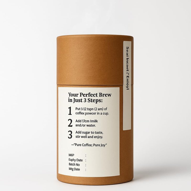 Beany Day Sassy Caramel (80g) | Instant Coffee Powder | 100% Agglomerated | Strong & Aromatic Coffee | No Preservatives | Flavoured Coffee for Latte, Cappuccino - Image 3