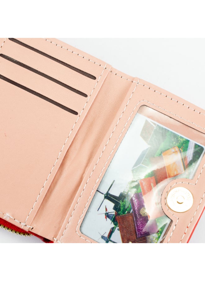 Generic Leather Flip Wallet & Card Holder with Multiple  Pockets and Zipped Pocket Brown  - Image 4