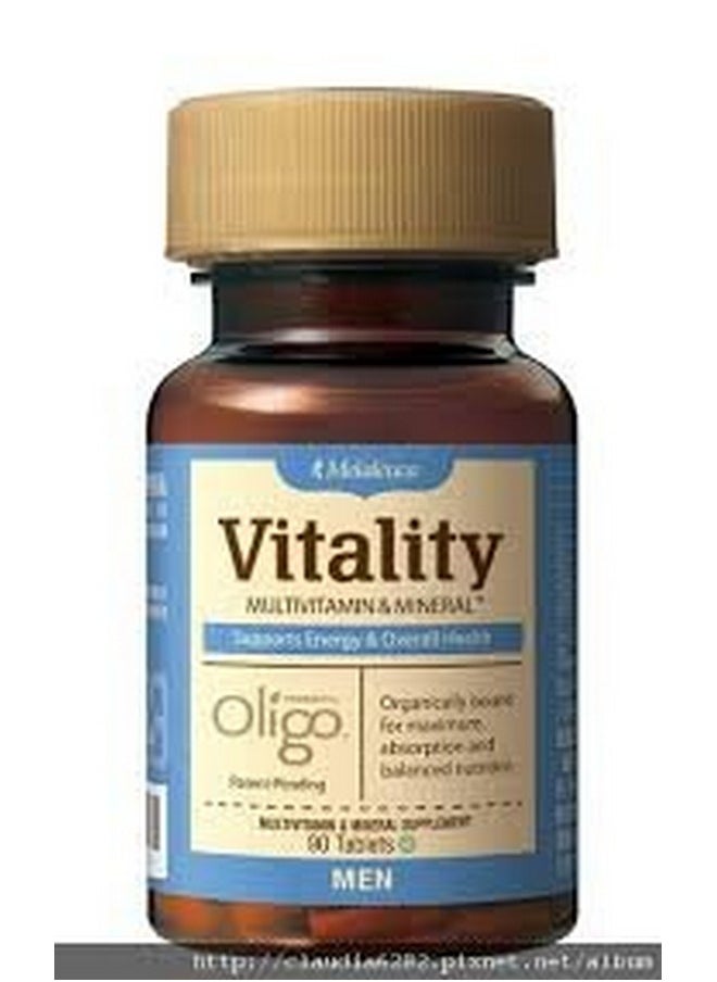 Melaleuca - Multivitamin & Mineral Supplement For Men Powered By Oligo (60 Tablets) Vitality Mens Multivitamin Supports Energy & Overall Health - Image 1