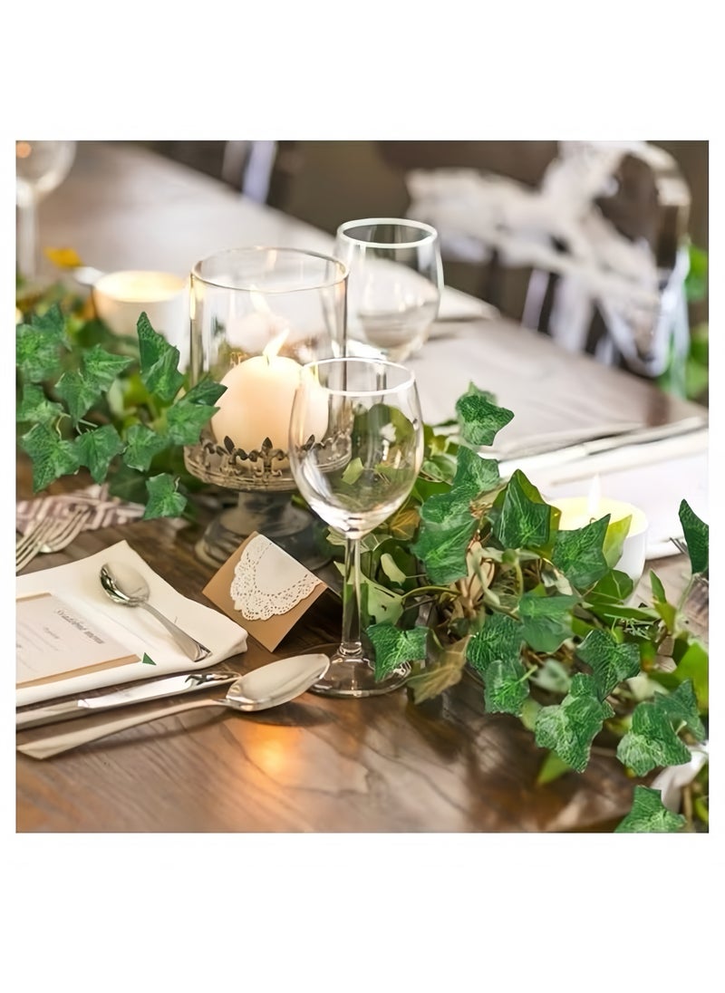 Lee Yon 12 Pcs Artificial Hanging Ivy Leaves multicolour 230cm  - Image 3