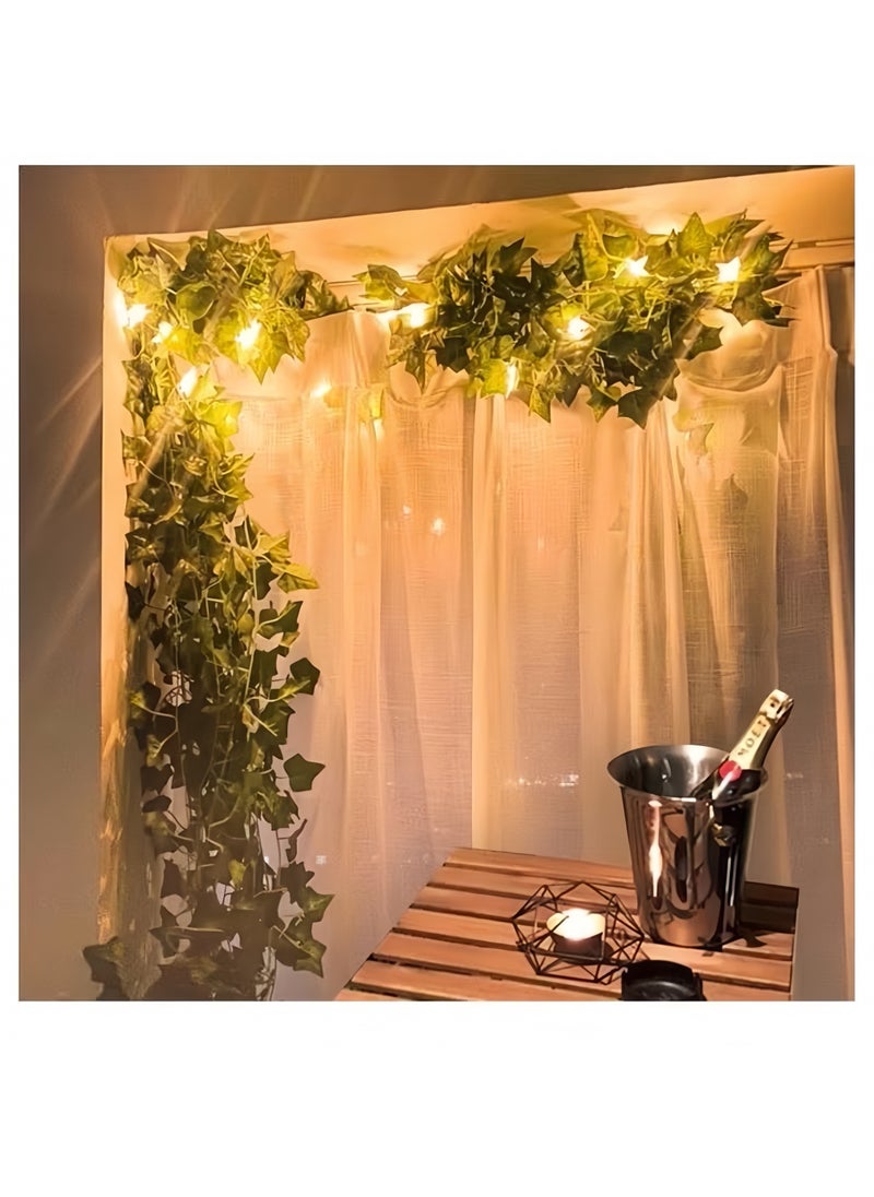 Lee Yon 12 Pcs Artificial Hanging Ivy Leaves multicolour 230cm  - Image 4