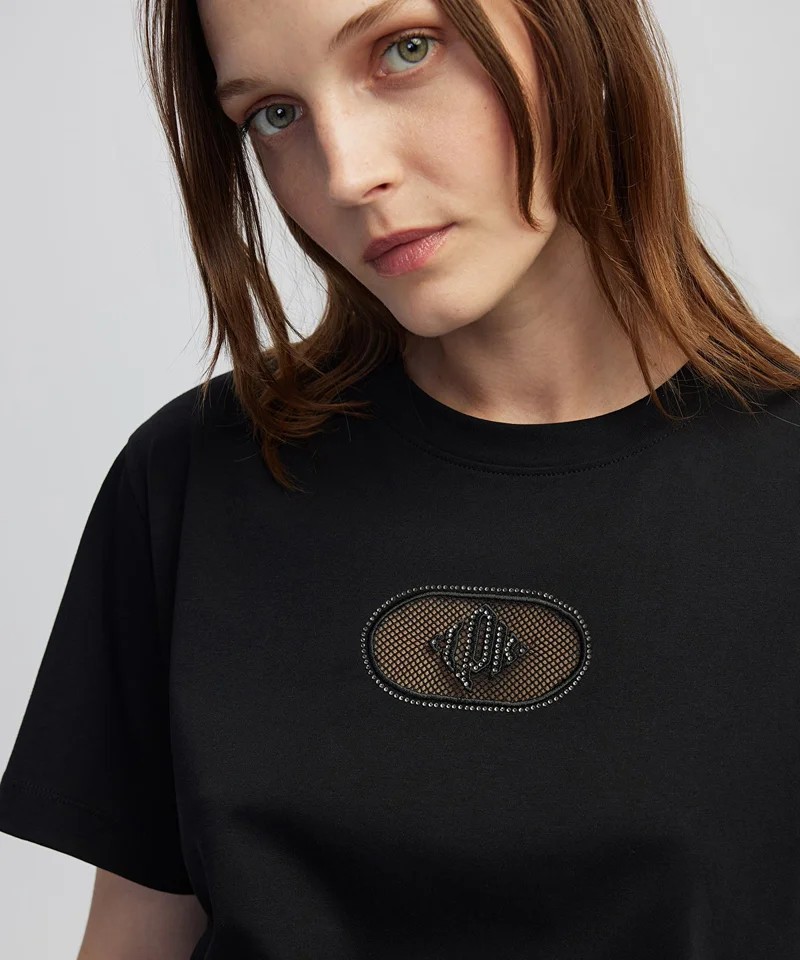 ابيكول Embroidered T-Shirt