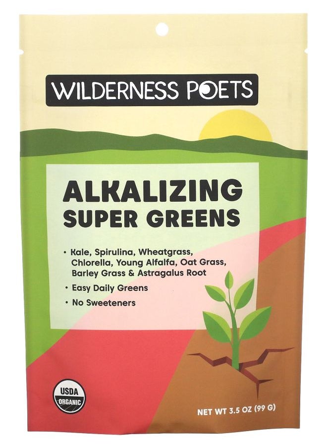 Wilderness Poets - Organic Alkalizing Super Greens 3.5 oz (99 g) - Image 1