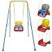 JWPEHOE Toddler Swing with Soft Cushion Foldable Indoor Outdoor Baby Swing Easy to Install Store for Backyard Play Blue - Image 3