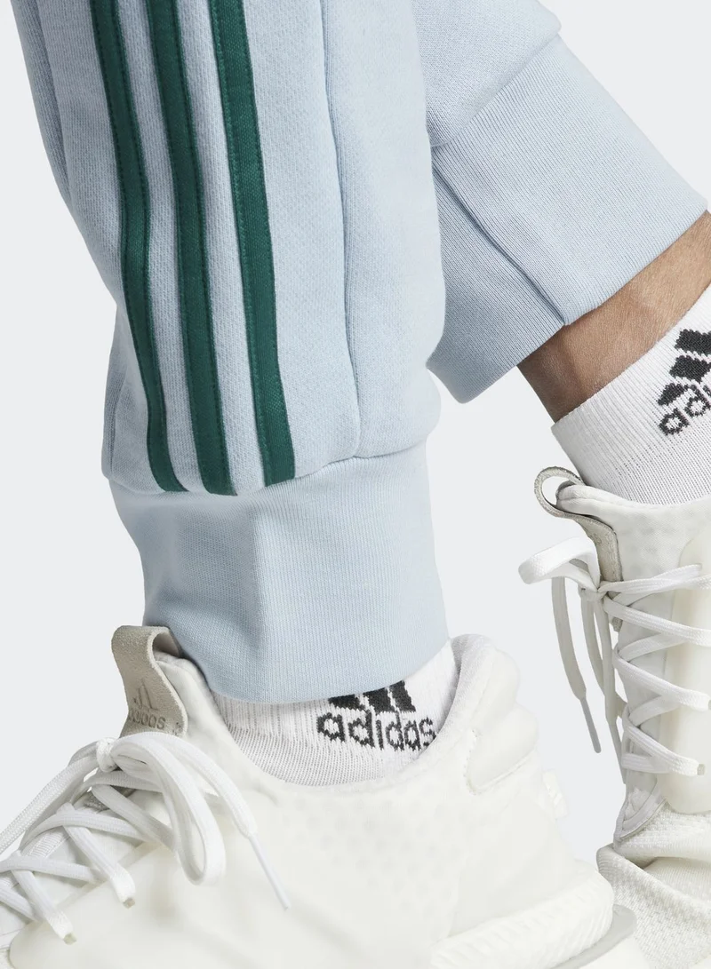 Adidas 3-Stripes French Terry Tapered Cuff  Pants