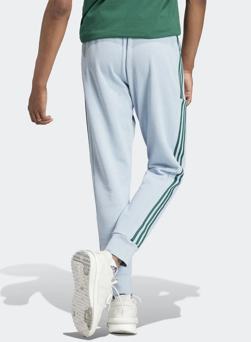 Adidas 3-Stripes French Terry Tapered Cuff  Pants