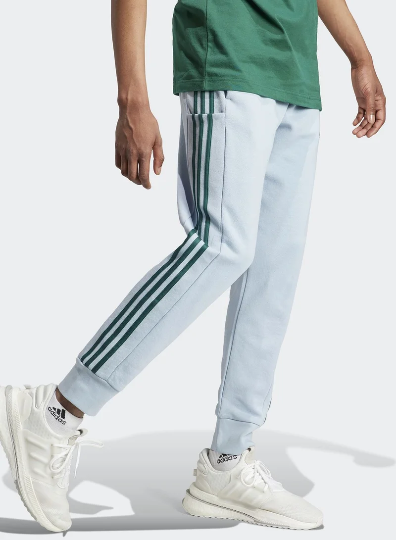 Adidas 3-Stripes French Terry Tapered Cuff  Pants