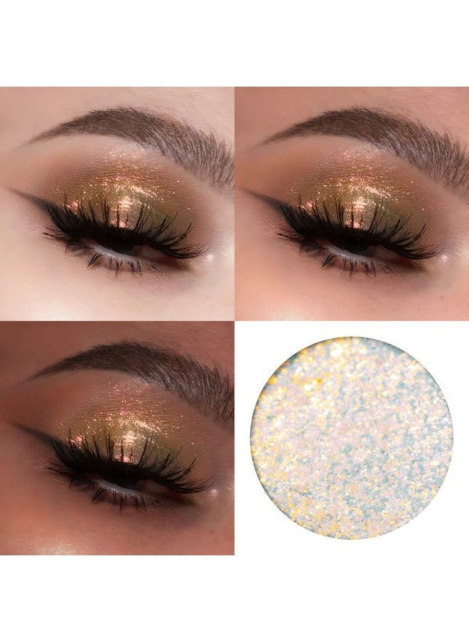 FOCALLURE - FOCALLURE Chameleon Cream Eyeshadow,Intense Color Shifting Creamy Eye Shadows,Highly Pigmented Metallic,Shimmer,Multi-Reflective Finishes,Chit Chat - Image 1
