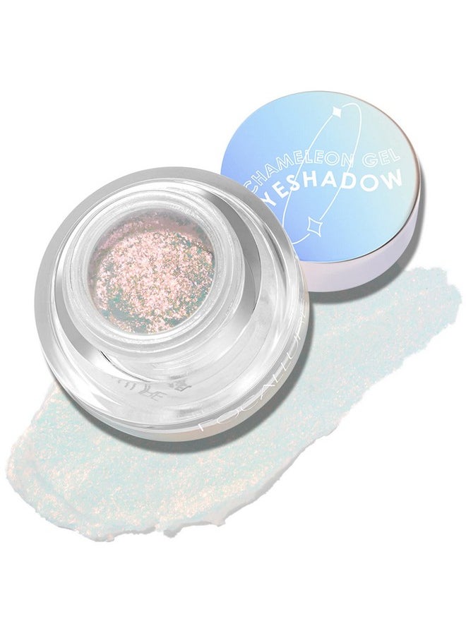 FOCALLURE - FOCALLURE Chameleon Cream Eyeshadow,Intense Color Shifting Creamy Eye Shadows,Highly Pigmented Metallic,Shimmer,Multi-Reflective Finishes,Chit Chat - Image 1