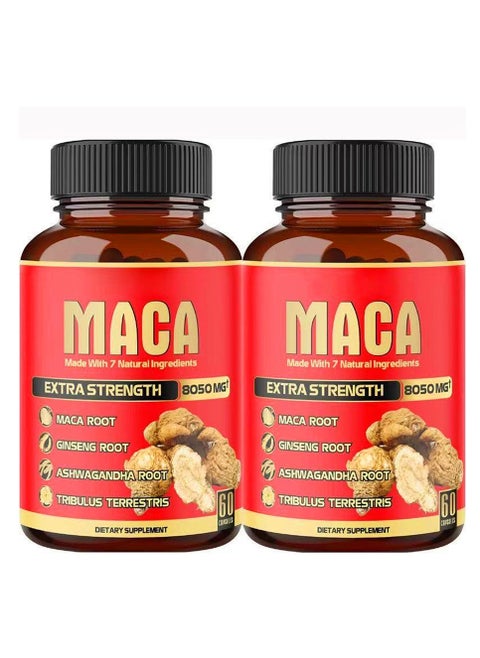 MAGA  Dietary Supplements  7 Naturally Powerful Formulas  with Maca Root Ginseng Root  Ashwagandha Extra Strength Energy Blessing Rejuvenating