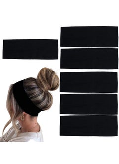 6 Pcs Black Headbands For Women Hair Cotton Headband Nonslip Stretchy Elastic Head Wrap Holder Hair Accessories - pzsku/Z7E4818FE43859BAAEE52Z/45/_/1721025021/077f2a23-b393-42df-b551-b6c02a20917a