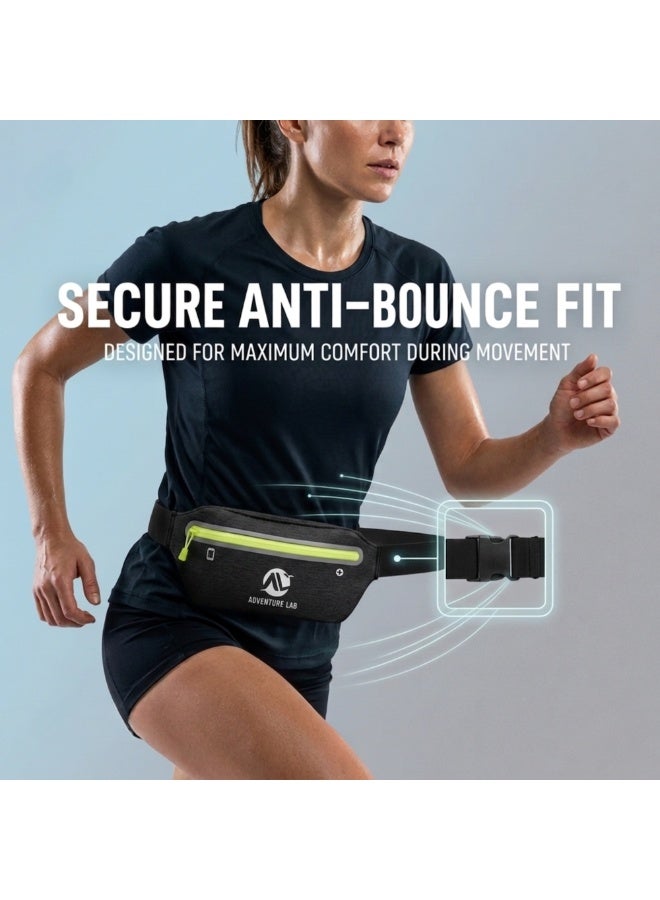 Adventure Lab Waterproof Running Waist Bag for Men & Women – Lightweight Fitness Belt with Adjustable Strap, Reflective Running Pouch & Secure Zipper Pocket for Phone, Jogging, Gym, Hiking & Cycling - Image 5