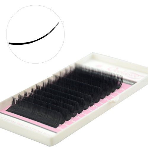 Qeelasee Ellipse Eyelash Extension 015 C Curl 14mm Flat Eyelashes False Mink Individual Eyelash Extension Professional Salon Used Black Mink False Lashes Mink Lashes Extensions - Image 2
