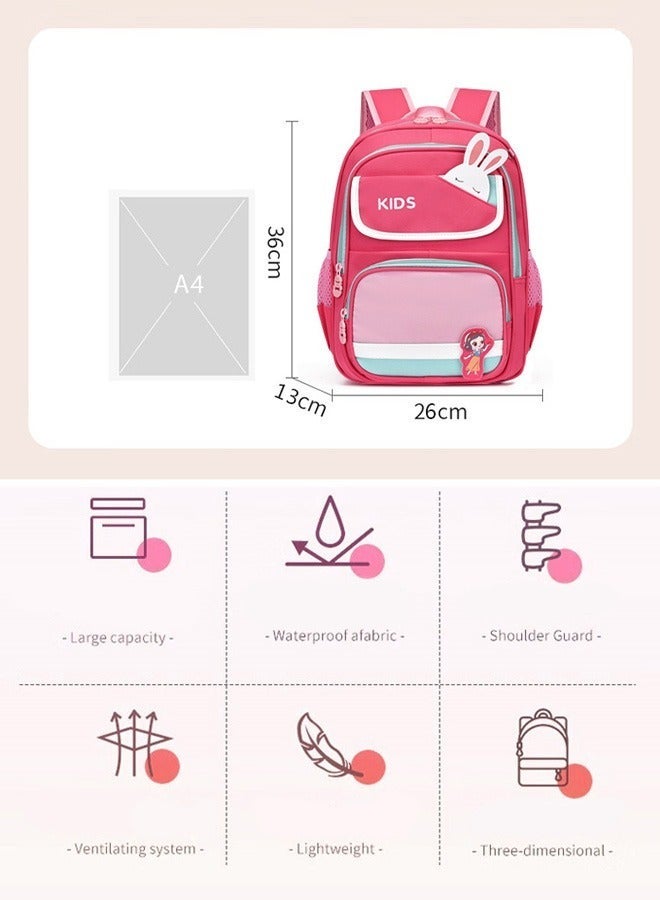 DUNISO Girls School Backpack Waterproof Multifunctional Book Bag with Compartments Large Capacity School Bag Anti Theft Travel Daypack for Girl Kid Students Pupils - Image 2