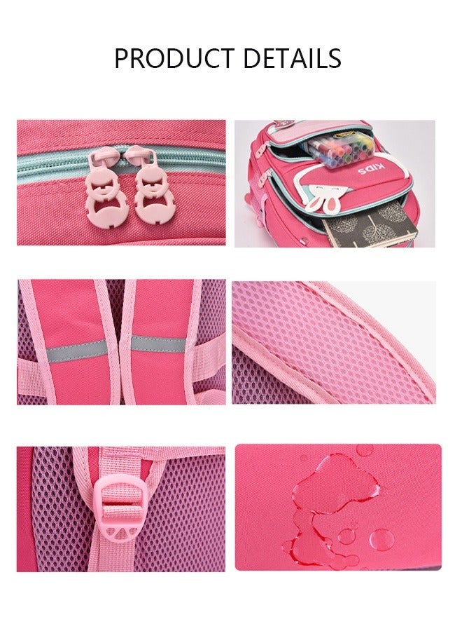 DUNISO Girls School Backpack Waterproof Multifunctional Book Bag with Compartments Large Capacity School Bag Anti Theft Travel Daypack for Girl Kid Students Pupils - Image 3