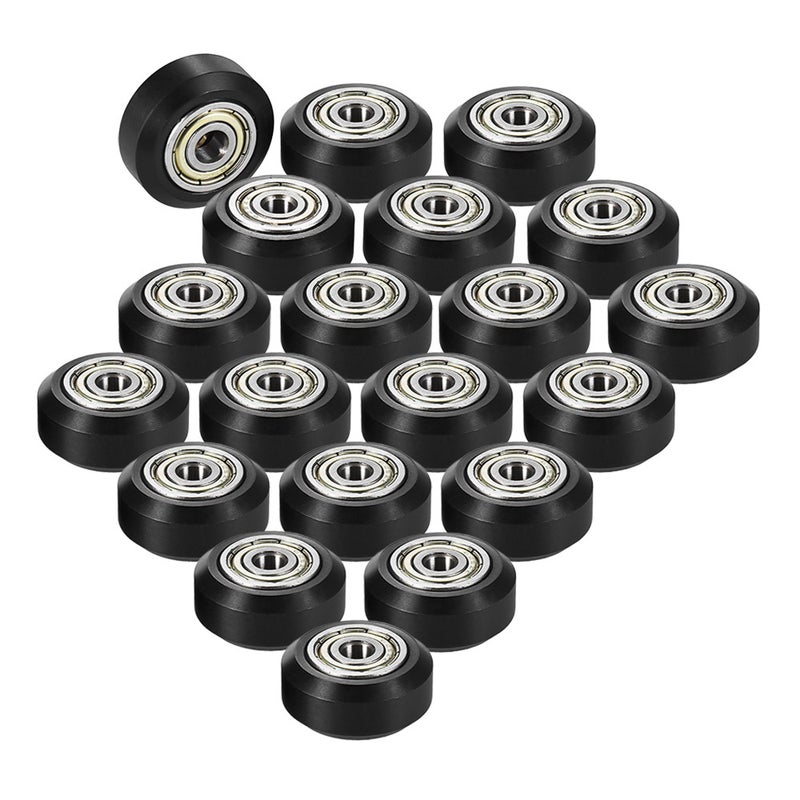 20pcs Plastic Large Model Passive Round Wheel Pulley with Bearing Gear Wheel for CNC i3 3D Printer - Image 3