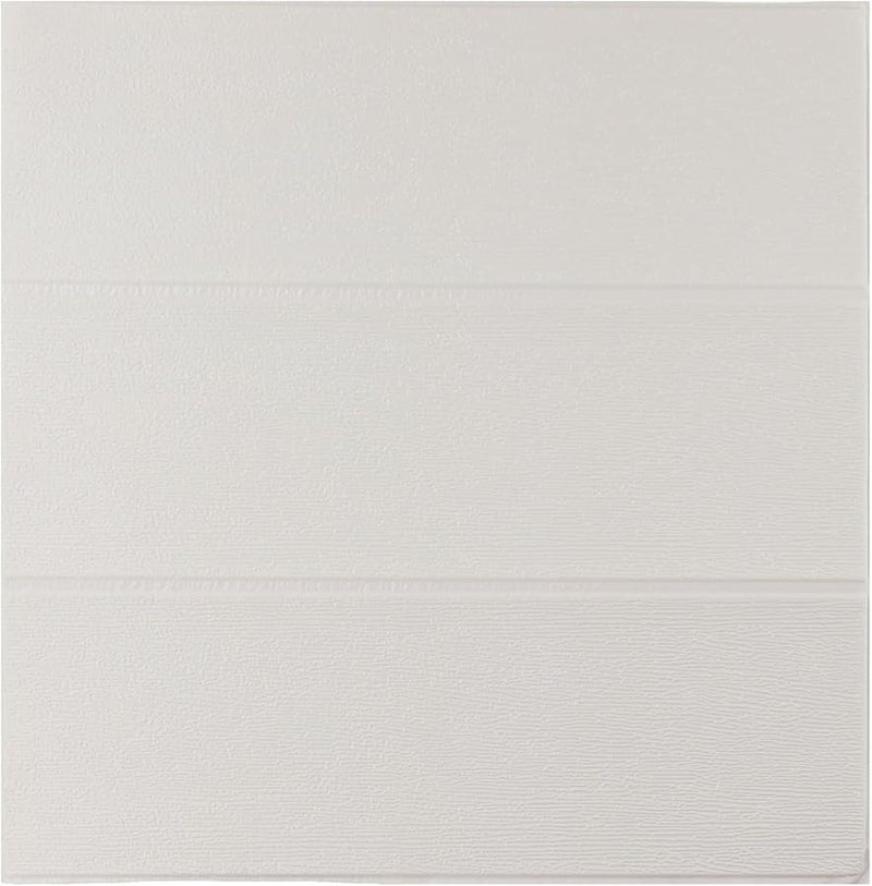 ملصقات جدار من الطوب الحجري ثلاثية الأبعاد، ألواح رغوة ناعمة، ديكور جدار من رغوة XPE، أبيض، 13.8 × 13.8 بوصة - Image 3