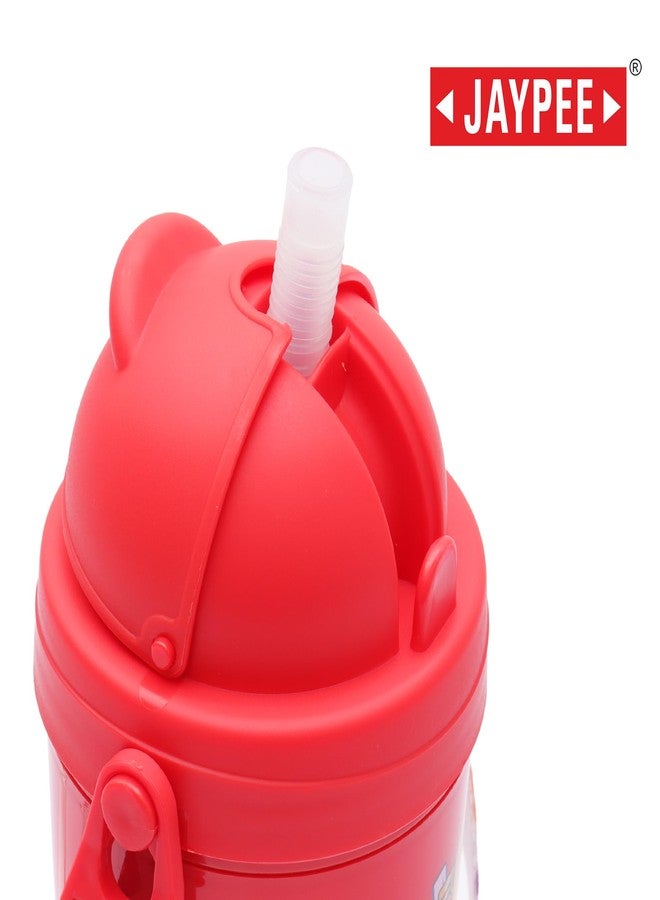 Jaypee Zippy Inner Stainless Steel 275 ml Red Disney Character Printed PU Insulated Water Bottle for Kids|Rustproof & Leakproof Bottle|Ideal for School & Travel - Image 2